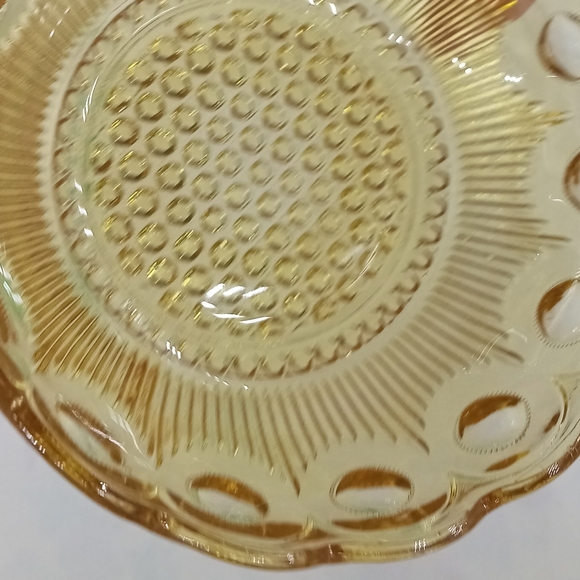Vintage Bartlett Collins Manhattan Amber Glass Dessert Bowls - Picture 3 of 5